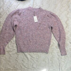 Pink Chunky Knit Crew Neck Sweater
